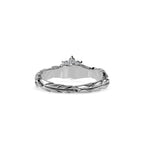 SKU: 0165 (22K) two-Tone Nature-Inspired Leaf Diamond Ring in Rose Gold.