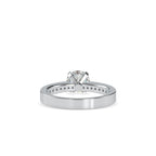SKU: 0166 (10K) Four-Prong Solitaire Engagment Ring in Rose Gold.
