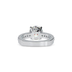 SKU: 0167 (18K) Heart-Shaped Setting Four-Prong Solitaire Engagment Ring in Rose Gold.