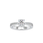 SKU: 0168 (18K) Four-Prong Solitaire Engagment Ring in Rose Gold.