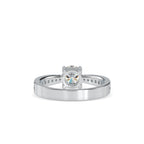 SKU: 0168 (18K) Four-Prong Solitaire Engagment Ring in Rose Gold.