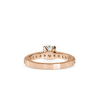 SKU: 0169 (10K) Four-Prong Solitaire Engagment Ring in Rose Gold.