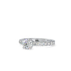 SKU: 0169 (14K) Four-Prong Solitaire Engagment Ring in Rose Gold.