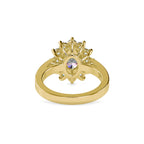 SKU: 0173 (18K) Vintage Halo Oval Diamond Engagment Ring in Rose Gold.
