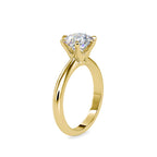 SKU: 0174 (14K) Six-Prong Solitaire Engagment Ring in Rose Gold.