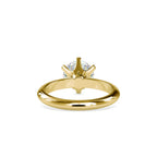 SKU: 0174 (18K) Six-Prong Solitaire Engagment Ring in Rose Gold.