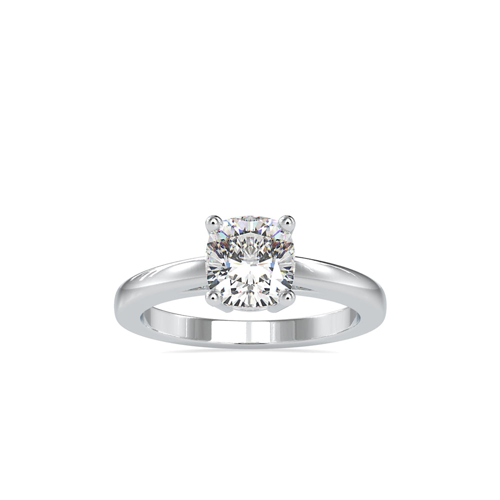 SKU: 0175 (22K) Four-Prong Solitaire Engagment Ring in Rose Gold.