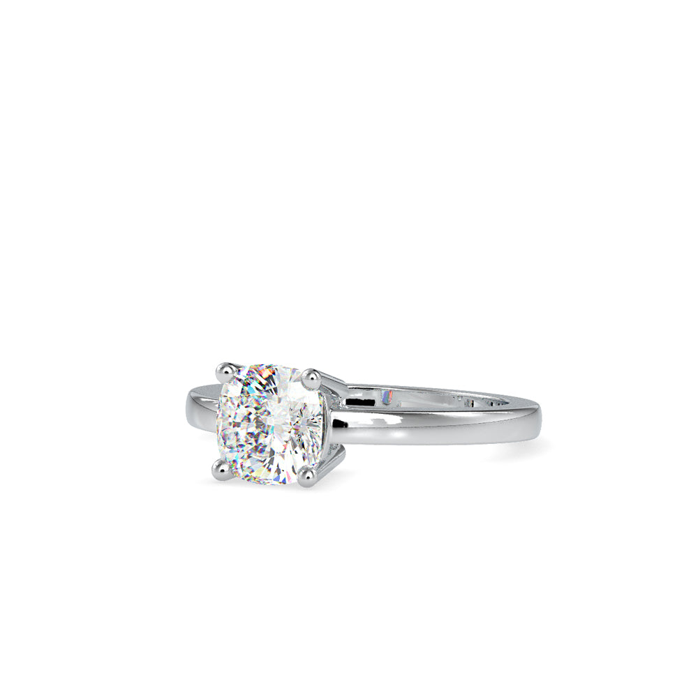 SKU: 0175 (22K) Four-Prong Solitaire Engagment Ring in Rose Gold.