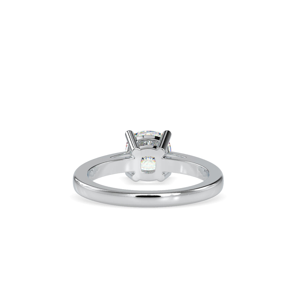 SKU: 0175 (22K) Four-Prong Solitaire Engagment Ring in Rose Gold.
