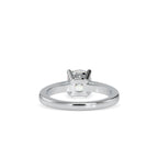 SKU: 0175 (10K) Four-Prong Solitaire Engagment Ring in Rose Gold.