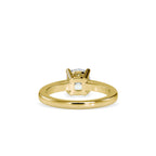 SKU: 0175 (22K) Four-Prong Solitaire Engagment Ring in Rose Gold.