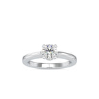 SKU: 0176 (22K) Four-Prong Solitaire Engagment Ring in Rose Gold.
