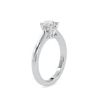 SKU: 0176 (18K) Four-Prong Solitaire Engagment Ring in Rose Gold.