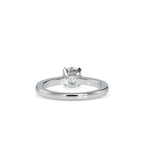 SKU: 0176 (14K) Four-Prong Solitaire Engagment Ring in Rose Gold.