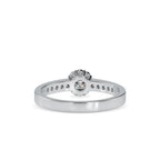 SKU: 0177 (10K) Cluster Diamond Engagment Ring in Rose Gold.