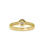 SKU: 0177 (10K) Cluster Diamond Engagment Ring in Rose Gold.