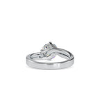 SKU: 0178 (10K) Double Twisted-Prong Solitaire Engagment Ring in Rose Gold.