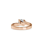SKU: 0179 (14K) Round-Cut Twisted-Prong Solitaire Engagment Ring in White Gold.