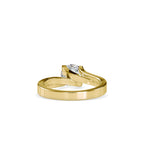 SKU: 0179 (14K) Round-Cut Twisted-Prong Solitaire Engagment Ring in White Gold.
