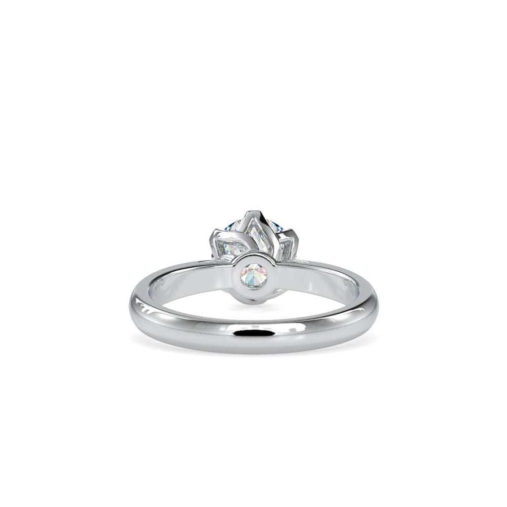 SKU: 0181 (22K) Fancy Six-Prong Solitaire Engagment Ring in Rose Gold.