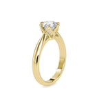 SKU: 0181 (10K) Fancy Six-Prong Solitaire Engagment Ring in Rose Gold.