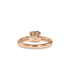 SKU: 0182 (22K) Lotus Setting Round Diamond Engagment Ring in Rose Gold.