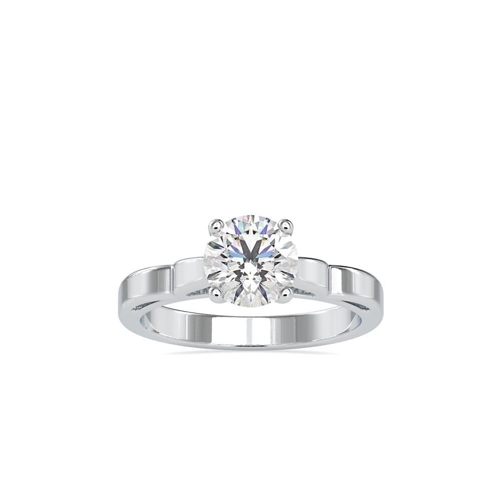 SKU: 0185 (22K) Vintage Shank Four-Prong Solitaire Engagment Ring in Rose Gold.