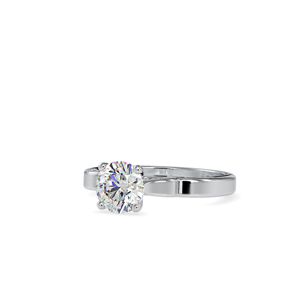 SKU: 0185 (22K) Vintage Shank Four-Prong Solitaire Engagment Ring in Rose Gold.