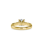 SKU: 0185 (10K) Vintage Shank Four-Prong Solitaire Engagment Ring in Rose Gold.