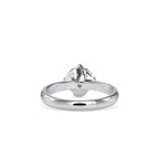 SKU: 0186 (10K) Four Twisted-Prong Solitaire Engagment Ring in Rose Gold.