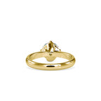 SKU: 0186 (18K) Four Twisted-Prong Solitaire Engagment Ring in Rose Gold.