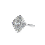 SKU: 0187 (22K) Oval-Shape Halo Engagment Ring in Rose Gold.