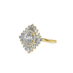 SKU: 0187 (14K) Oval-Shape Halo Engagment Ring in Rose Gold.