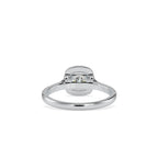SKU: 0192 (18K) Cushion-cut Split Shank Halo Engagment Ring in Rose Gold.