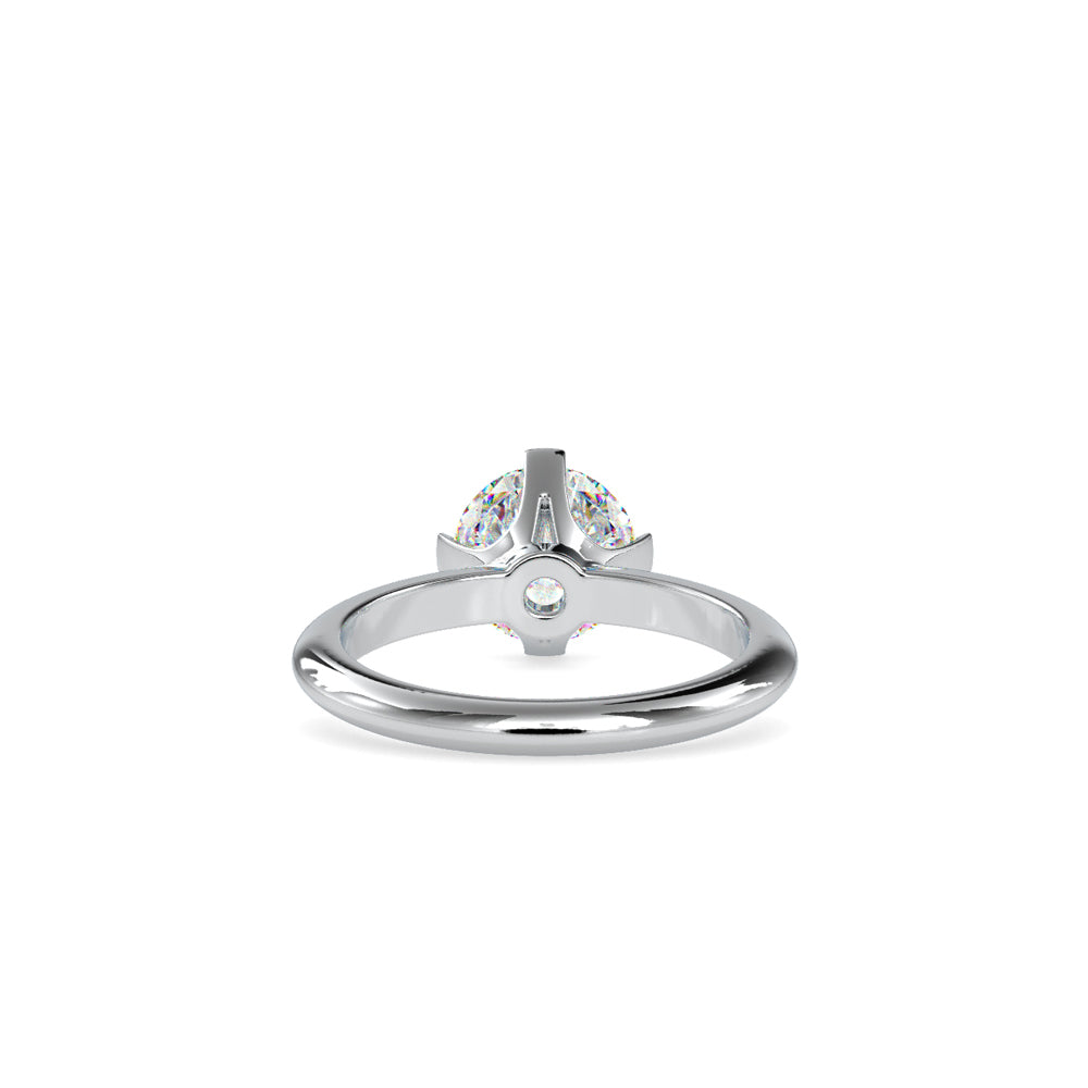 SKU: 0194 (22K) Four-Prong Solitaire Engagment Ring in Rose Gold.