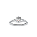 SKU: 0199 (22K) Four-Prong Twisted-Band Solitaire Engagment Ring in Rose Gold.