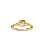 SKU: 0199 (22K) Four-Prong Twisted-Band Solitaire Engagment Ring in Rose Gold.
