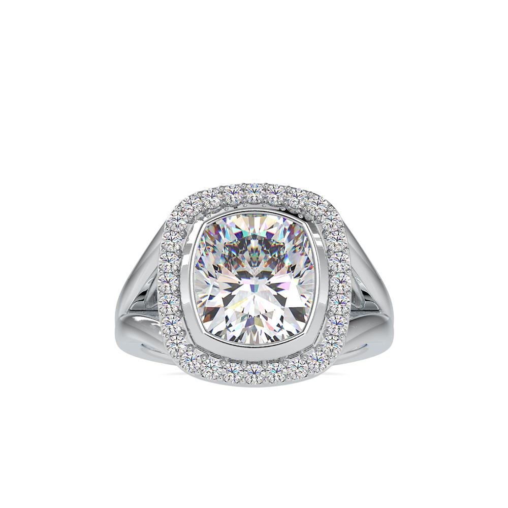 Cushion Shape Diamond Engagement Ring