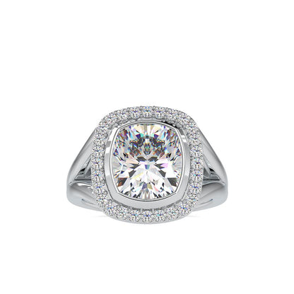 Cushion Shape Diamond Engagement Ring