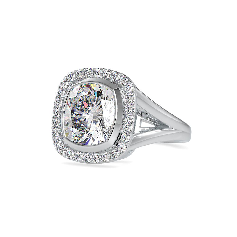 Cushion Shape Diamond Engagement Ring