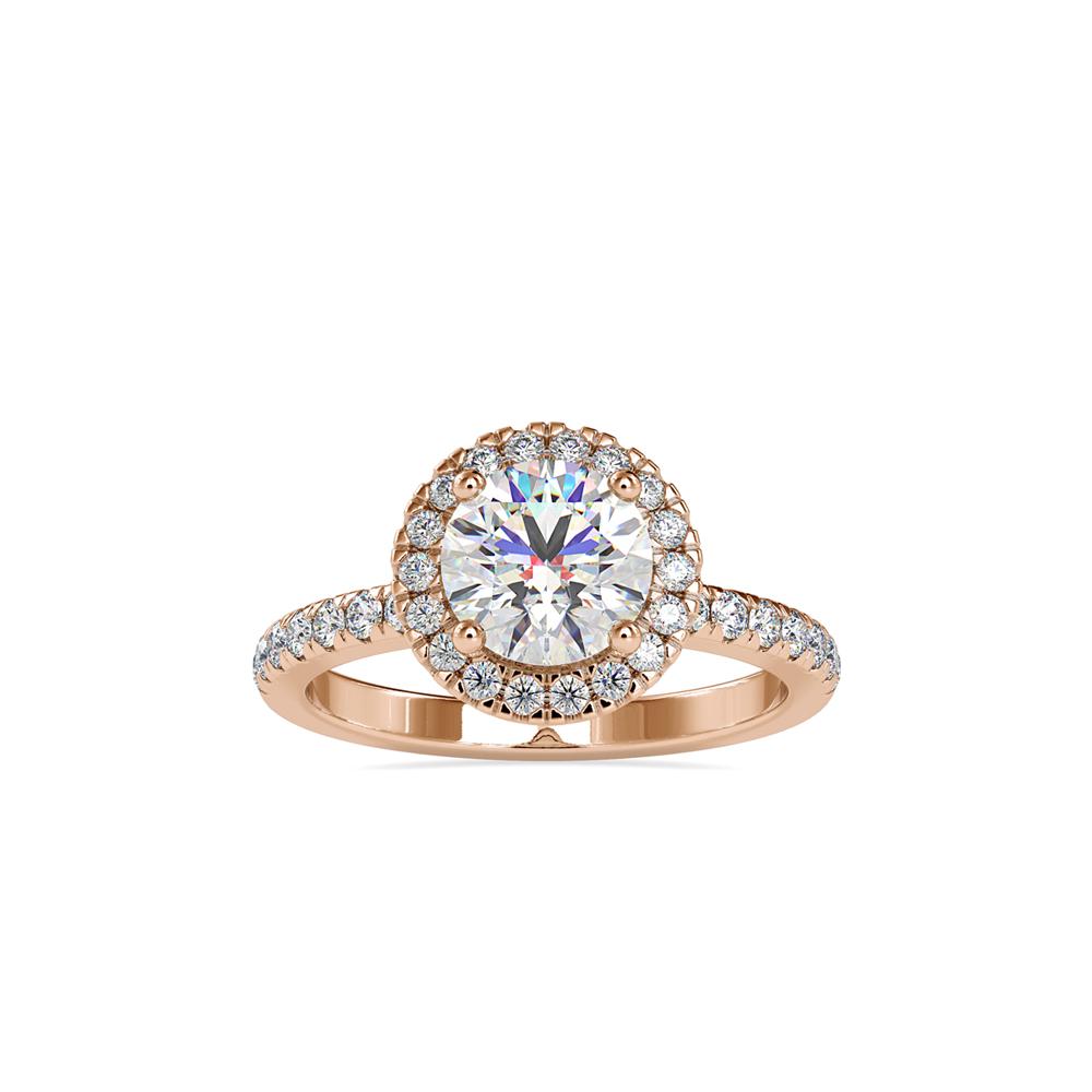Round Halo Engagement Ring