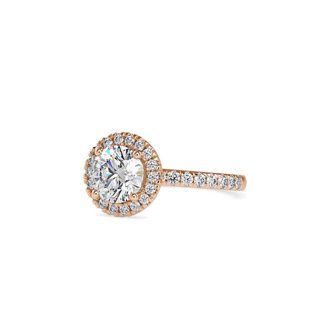 Round Halo Engagement Ring