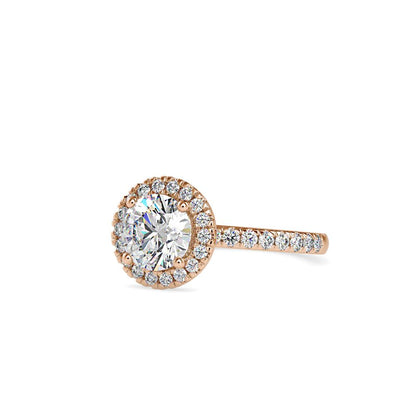 Round Halo Engagement Ring
