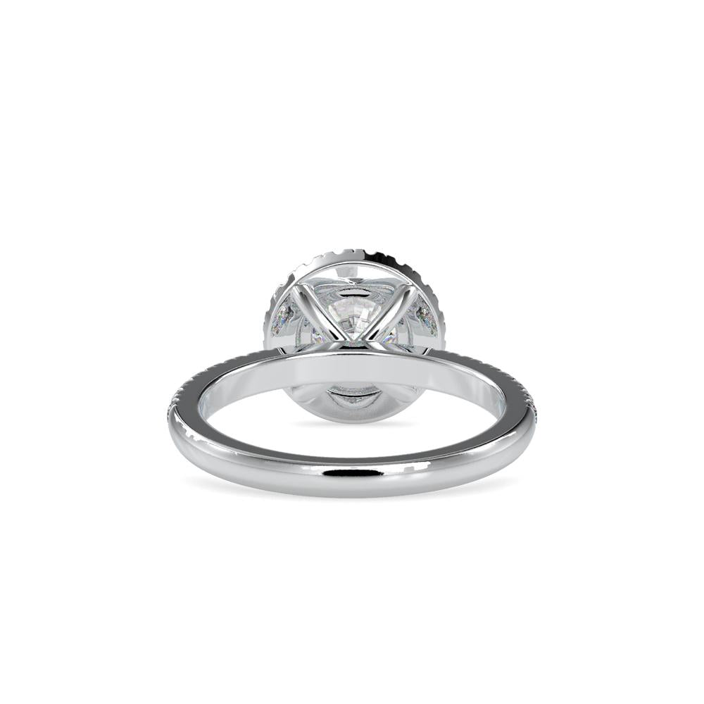Round Halo Engagement Ring