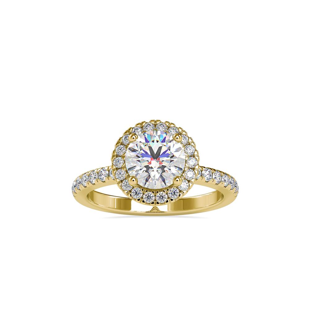 Round Halo Engagement Ring