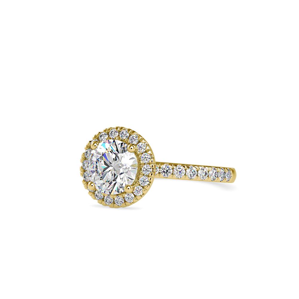 Round Halo Engagement Ring