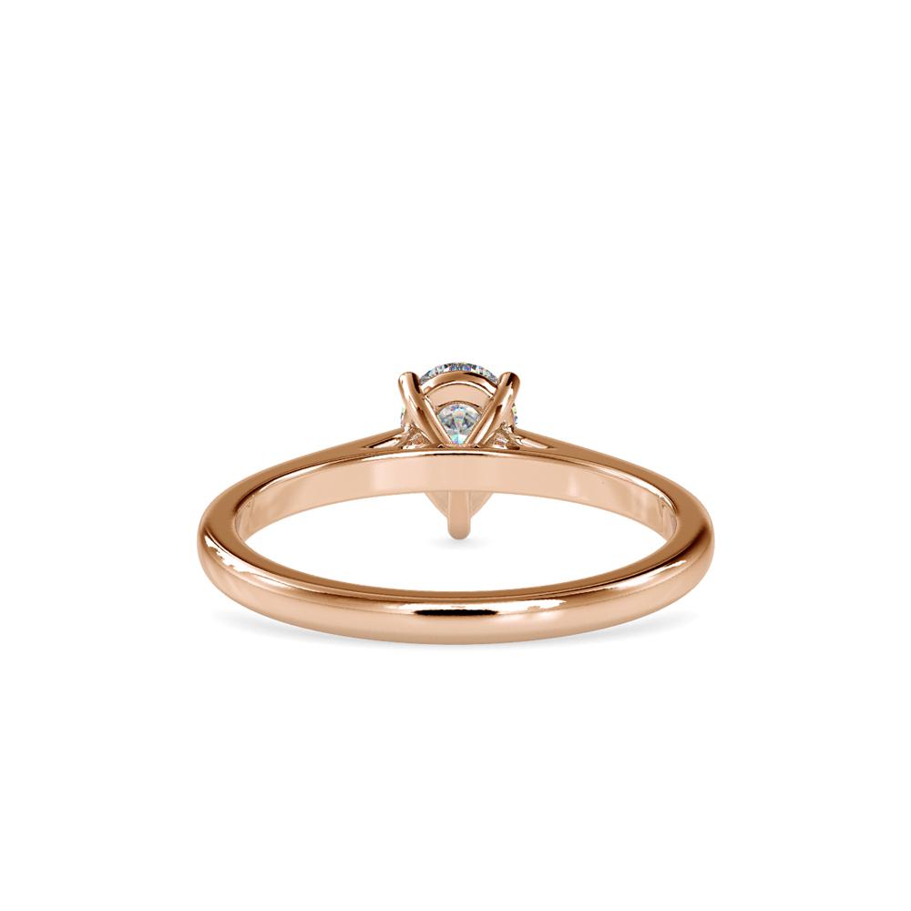 Pear Shape Tappered Solitaire Ring