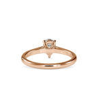 Pear Shape Tappered Solitaire Ring