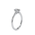 Pear Shape Tappered Solitaire Ring