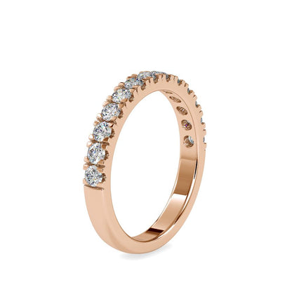 French Pave Diamond Ring